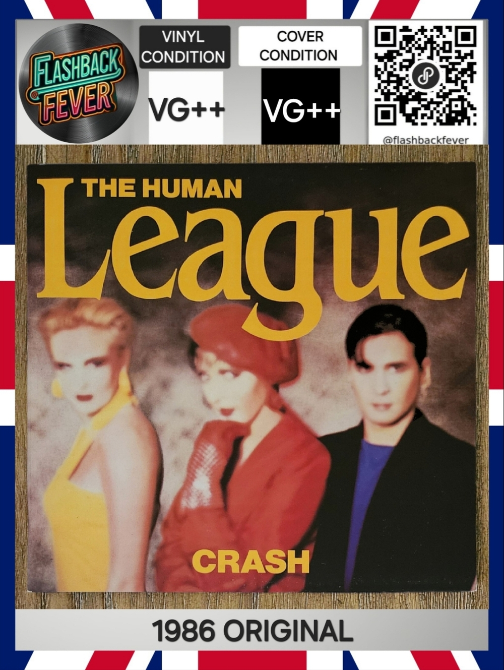 THE HUMAN LEAGUE•Crash•1986 US (#SP-5129) RCA Pressing